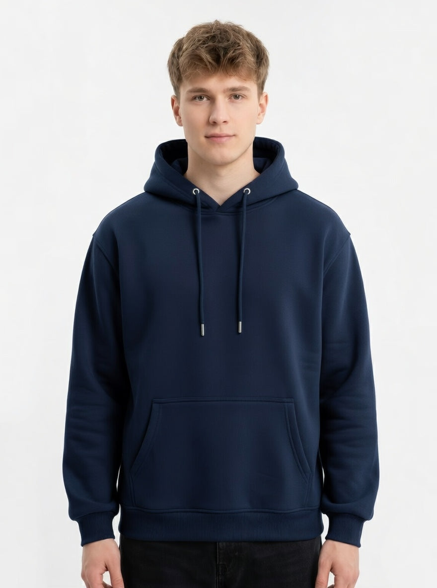 Hoodie Essential Minimalist Navy