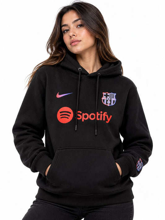 Hoodie Unisex FC Barcelona Black Edition