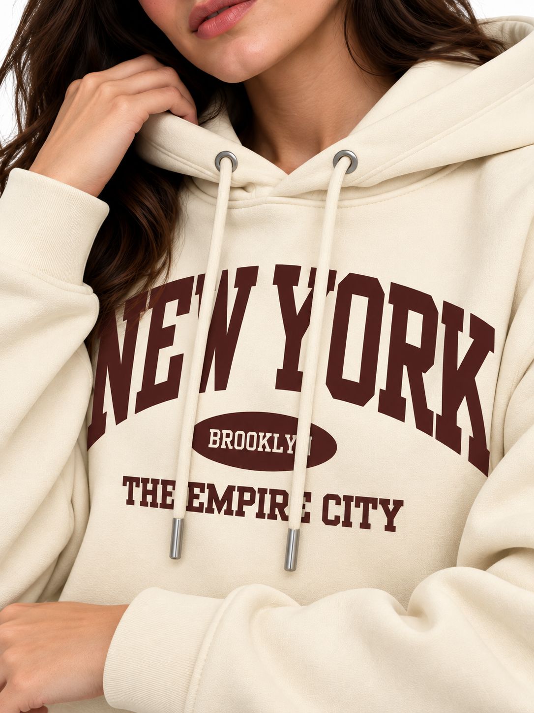Hoodie Unisex New York Brooklyn Off-White