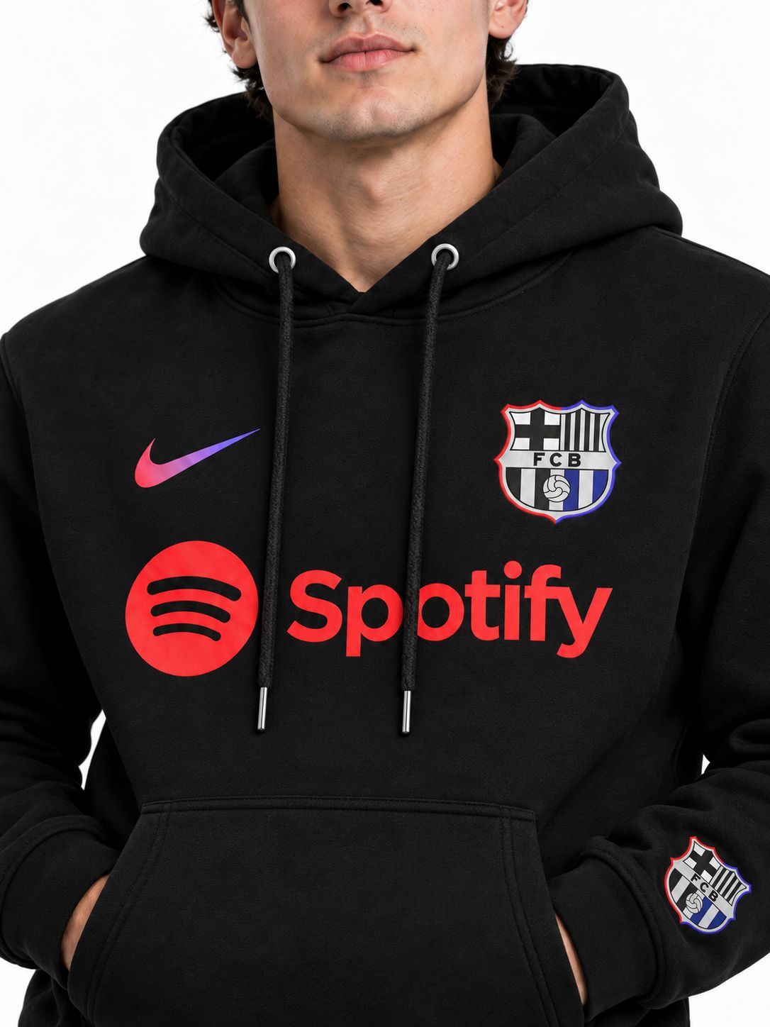 Hoodie Unisex FC Barcelona Black Edition