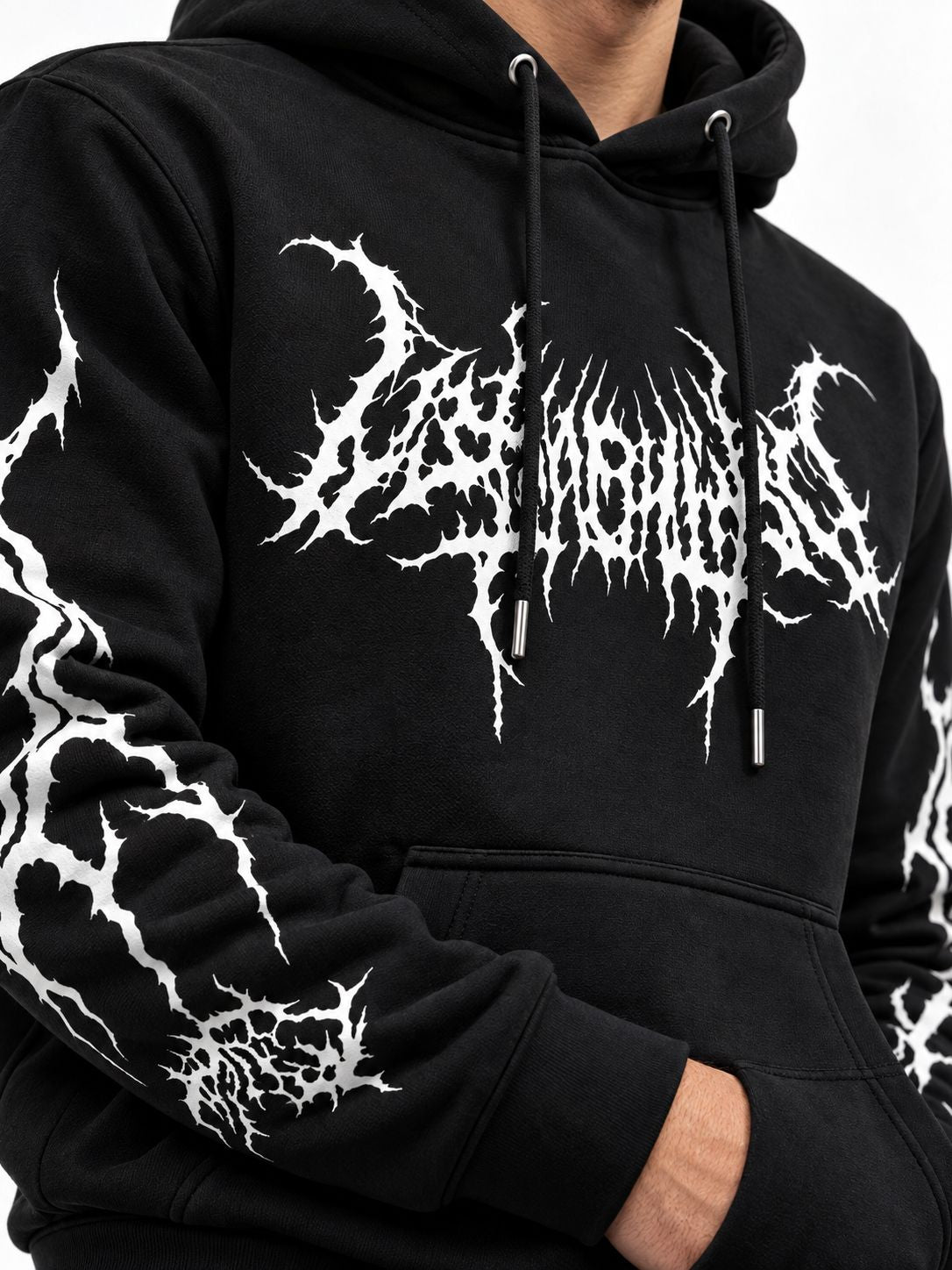 Hoodie Unisex Dark Heavy Metal Black