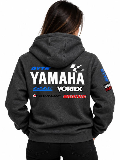 Hoodie Unisex Yamaha Racing Dark Grey