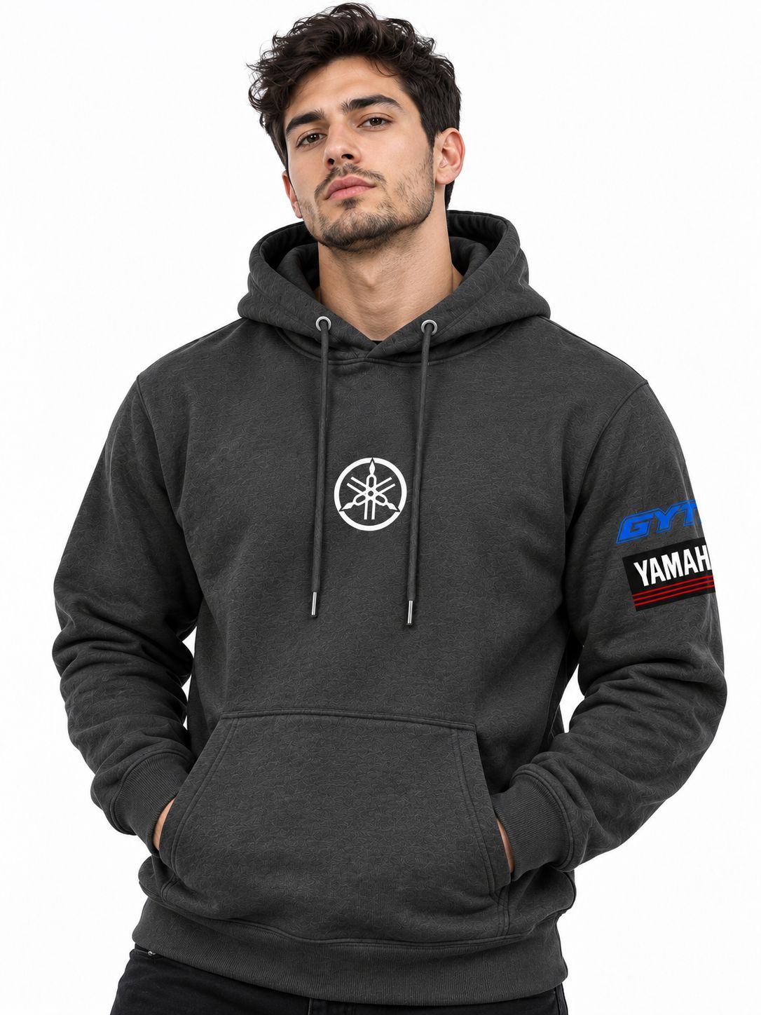 Hoodie Unisex Yamaha Racing Dark Grey
