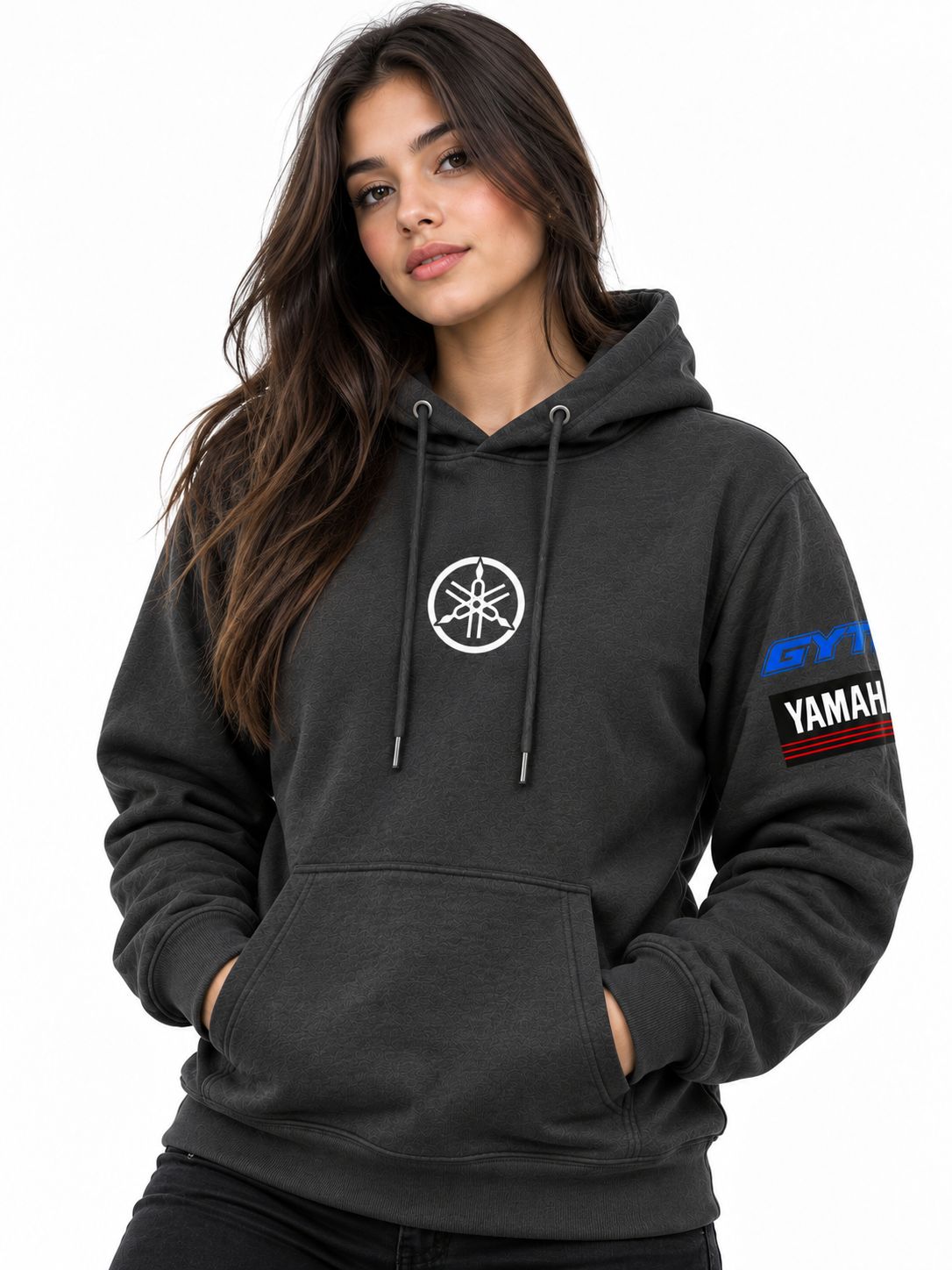 Hoodie Unisex Yamaha Racing Dark Grey