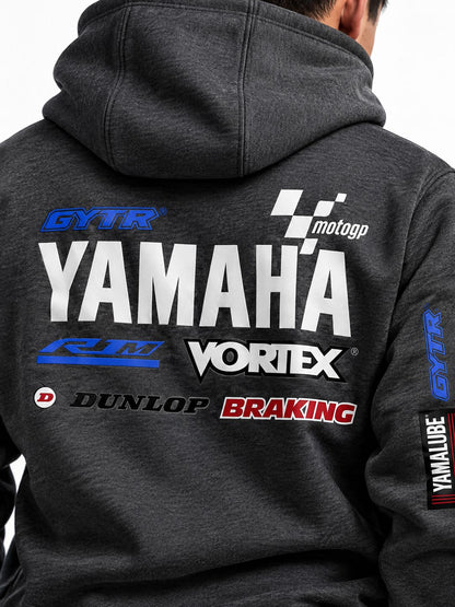 Hoodie Unisex Yamaha Racing Dark Grey