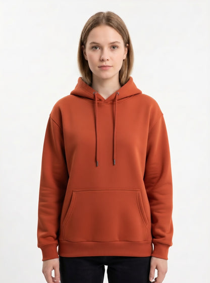 Hoodie Essential Minimalist Terracota