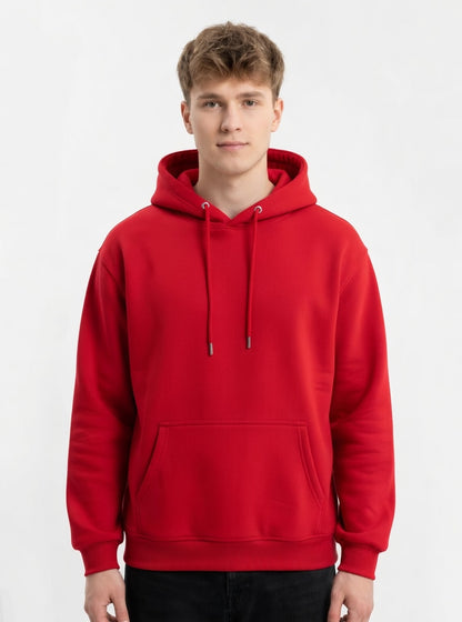 Hoodie Essential Minimalist Escarlata