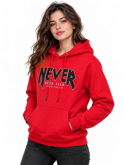 Hoodie Unisex Never Been Seen Red