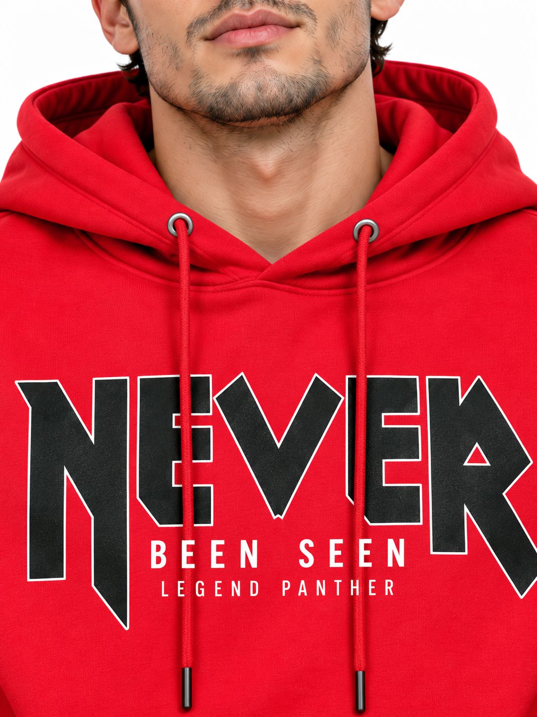 Hoodie Unisex Never Been Seen Red