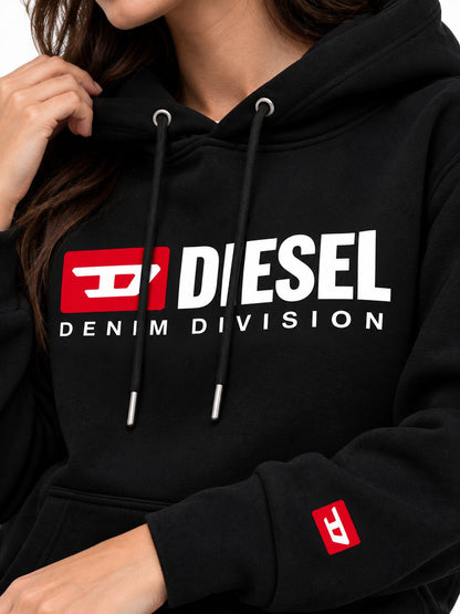 Hoodie Unisex Diesel Denim Division Black