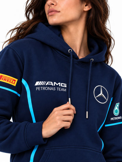 Hoodie Unisex Mercedes-AMG Petronas Navy Racing