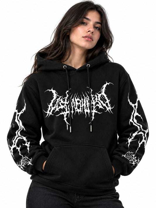 Hoodie Unisex Dark Heavy Metal Black