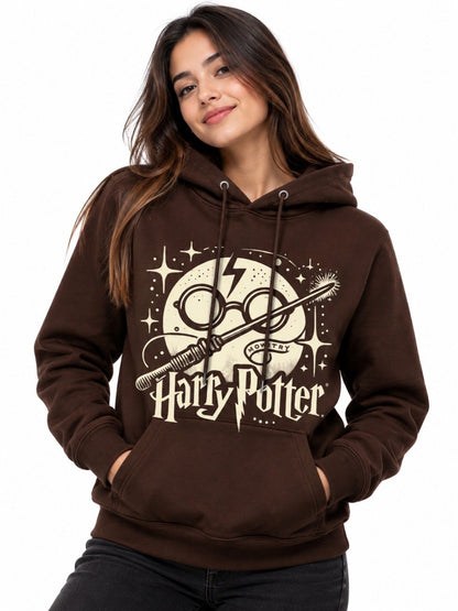 Hoodie Unisex Harry Potter Magic Brown