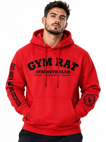 Hoodie Unisex Gym Rat Strength Club