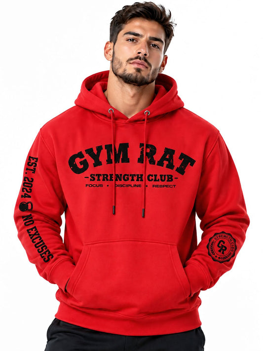 Hoodie Unisex Gym Rat Strength Club