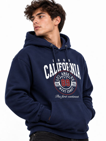 Hoodie Unisex California West Coast Navy