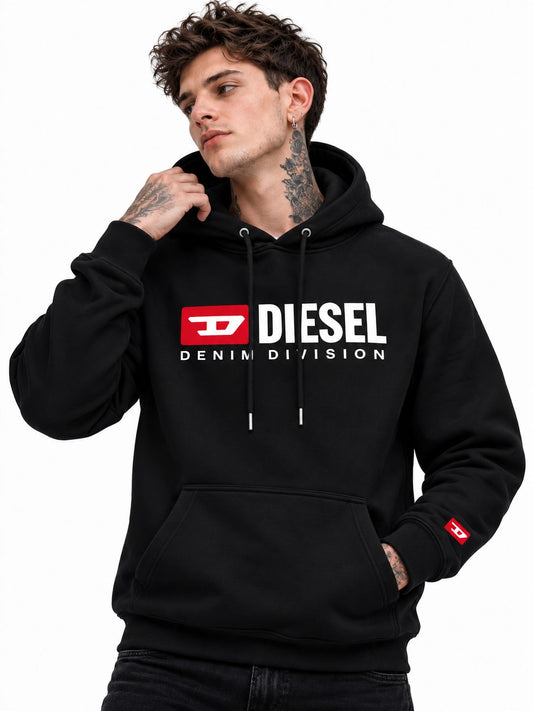 Hoodie Unisex Diesel Denim Division Black