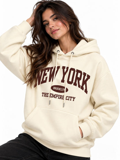 Hoodie Unisex New York Brooklyn Off-White