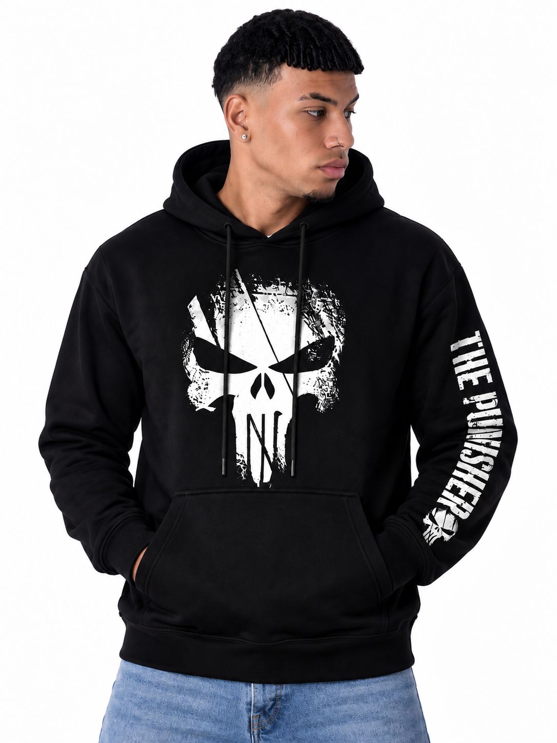 Hoodie Unisex The Punisher Black